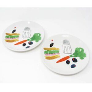 Kate Spade Set of 4 “All in Good Taste” Accent Luncheon Plate 8.5”